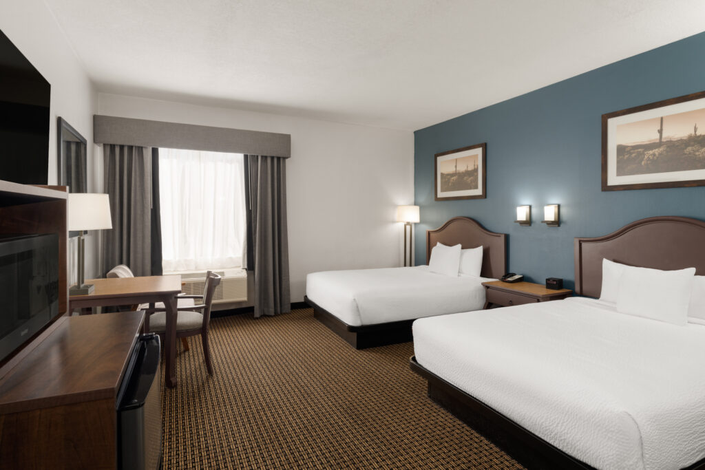 Guest room with two queen beds