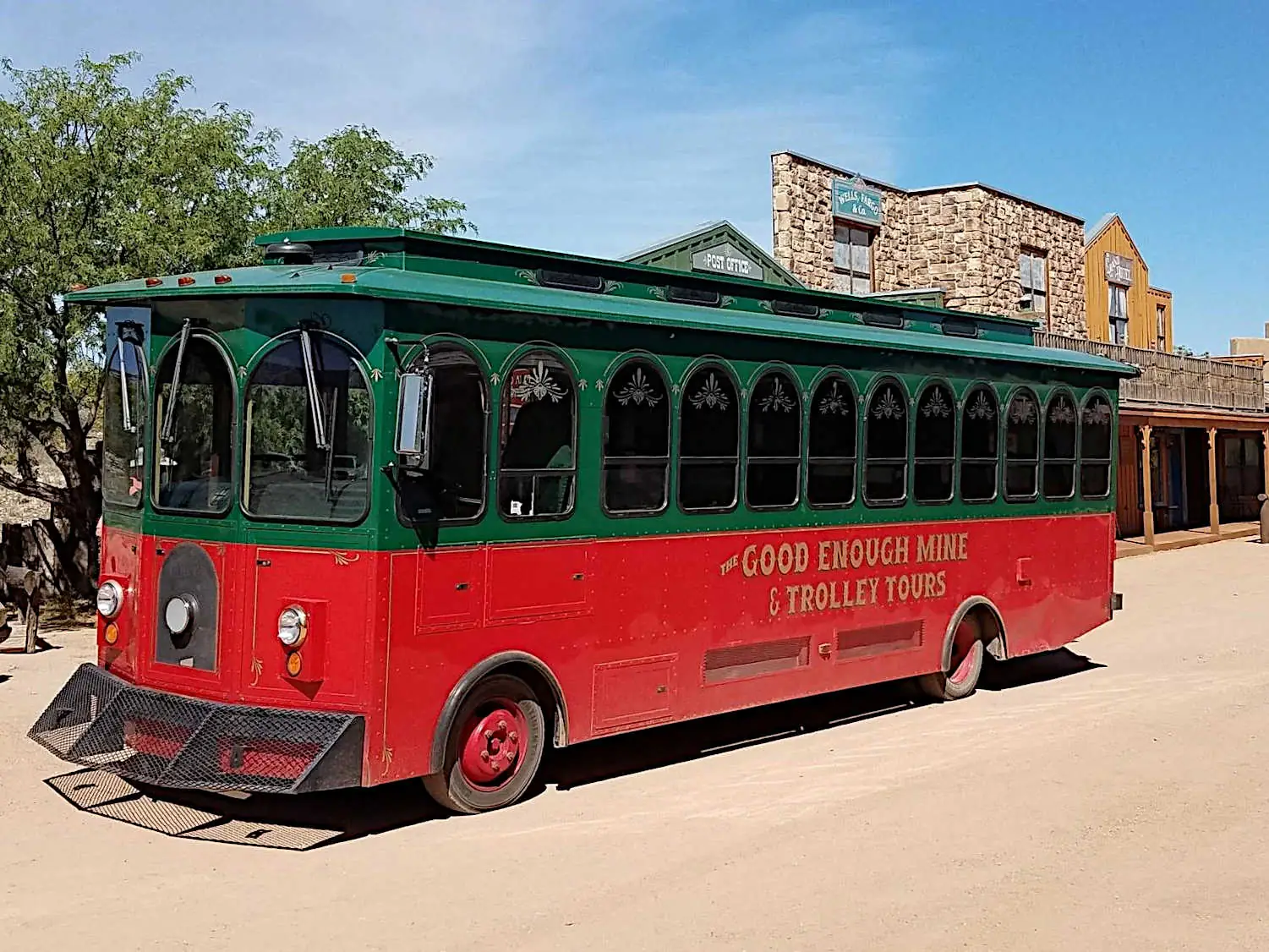 Tombstone Trolley in historic Tombstone